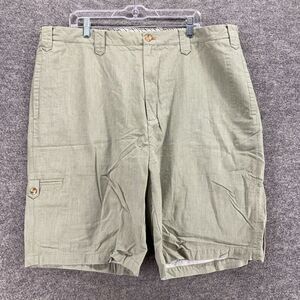 Road Cargo Shorts Men 42 Gray High Rise Flat Front Cotton Pockets Regular Fit